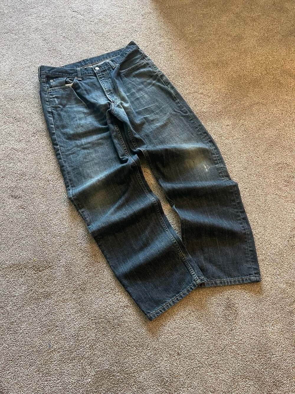 Levi's 550 36x34 Dark Wash Denim Jeans Baggy Fit Mens Size 36x34